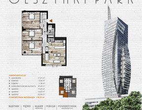 Mieszkanie w inwestycji Olszynki Park, Rzeszów, 119 m²