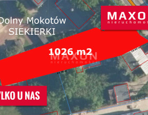 Działka na sprzedaż, Warszawa Mokotów, 1026 m²
