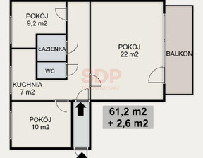 Mieszkanie na sprzedaż, Wrocław Nowy Dwór, 61 m²