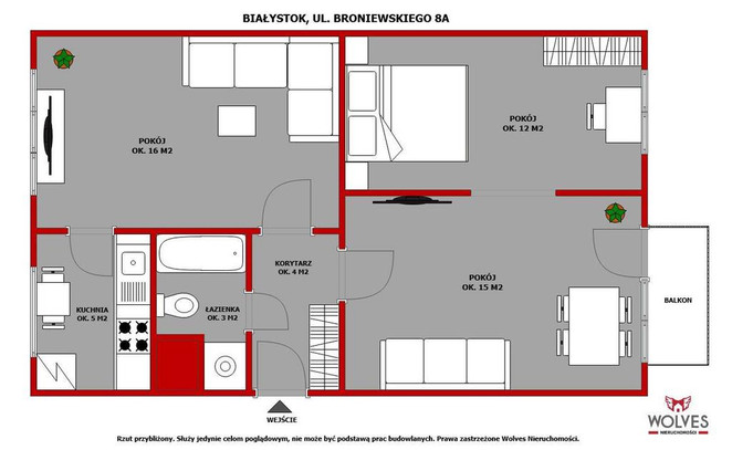 Morizon WP ogłoszenia | Mieszkanie na sprzedaż, Białystok Antoniuk, 54 m² | 7991
