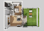 Morizon WP ogłoszenia | Mieszkanie w inwestycji Apartamenty Koło Parków, Warszawa, 45 m² | 0393