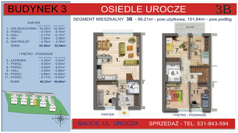 Dom w inwestycji Osiedle Urocze, Balice, 99 m² | Morizon.pl | 3467